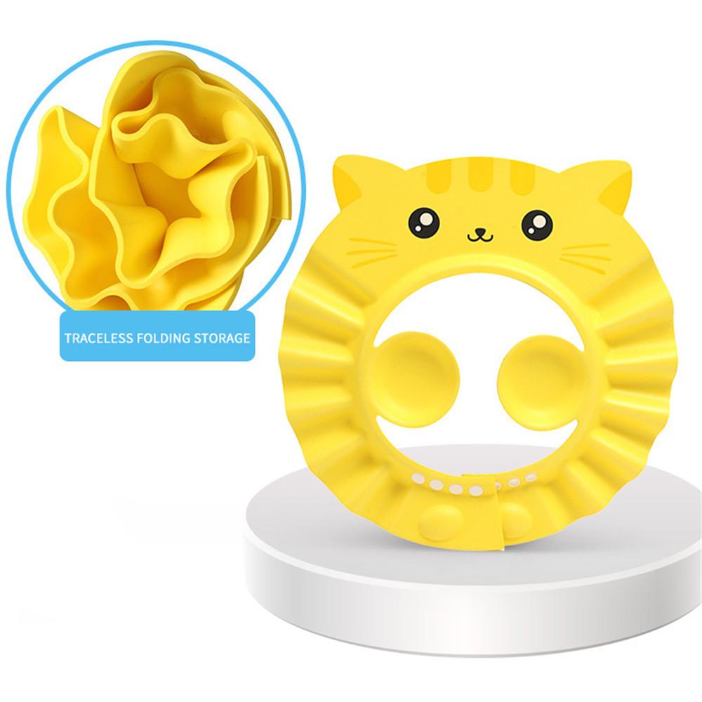 Waterproof Adjustable Ear Protection Bath Head Cover Shampoo Shield Hair Wash Hat Baby Shower Cap