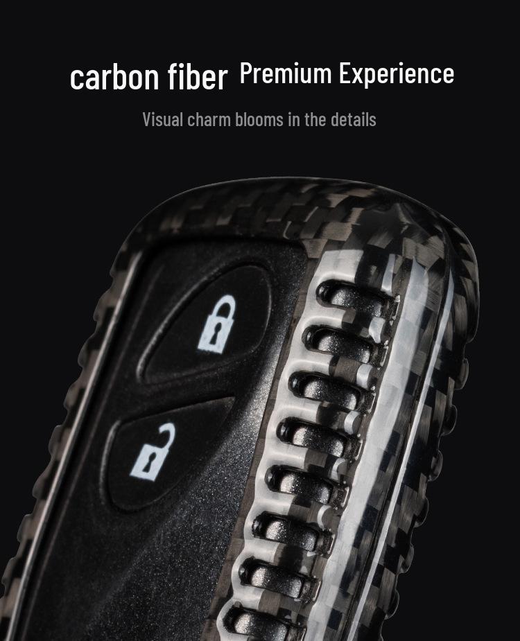 Carbon Fiber Key Case for Lexus: Compatible with ES300, RX, NX300, NX200t, UX260h Models