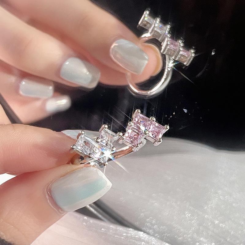 Love Dark Cross Open Ring Set Personality Fashion High Sense Light Luxury Ring Women