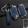 New Zinc Alloy Leather Car Flip Key Case Cover for  2 3 5 6 CX7 CX9 RX8 MX5 MPV Demio Holder Protector Keychain Accessories