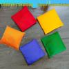 Hand-Sewn Cartoon Beanbag for Kids - Durable Canvas with Rice Husk Filling, Perfect for Kindergarten and Outdoor Sports