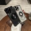 Suitable for IPhone15PRO, Four-corner Electroplated 360-degree Rotating Decompression Magnetic Stand, Phone Case 11, Apple XR Hard 14
