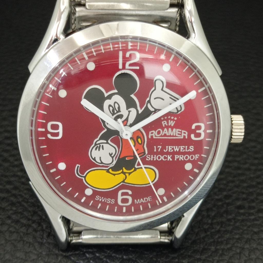 HAND-WINDING VINTAGE SWISS MENS REFURBISHED RED COLOR DIAL WATCH a707220-1