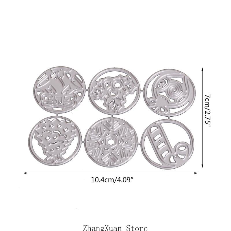 Christmas Metal Cutting Dies Stencil DIY Scrapbooking Album Paper Card Template Mold Embossing Craft Decoration 3XUF
