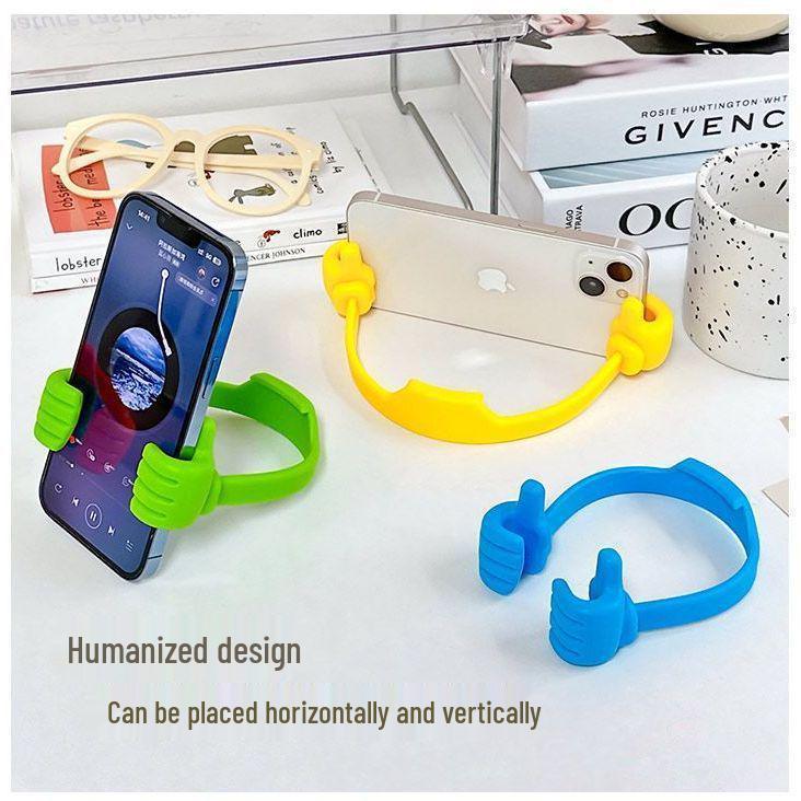 

Creative Multifun Thumb Phone Holder: Fashionable & Personalized Stand for Home, Perfect for Watching Dramas & Secure Desktop Tablet Positioning 1 piece