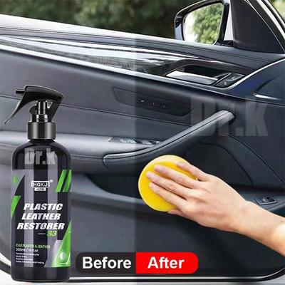 Spray Rénovateur Plastique Cuir Voiture Polish Nettoyant Agent de Revêtement Retour au Noir Plus de Brillance Produits Nettoyants pour Voiture