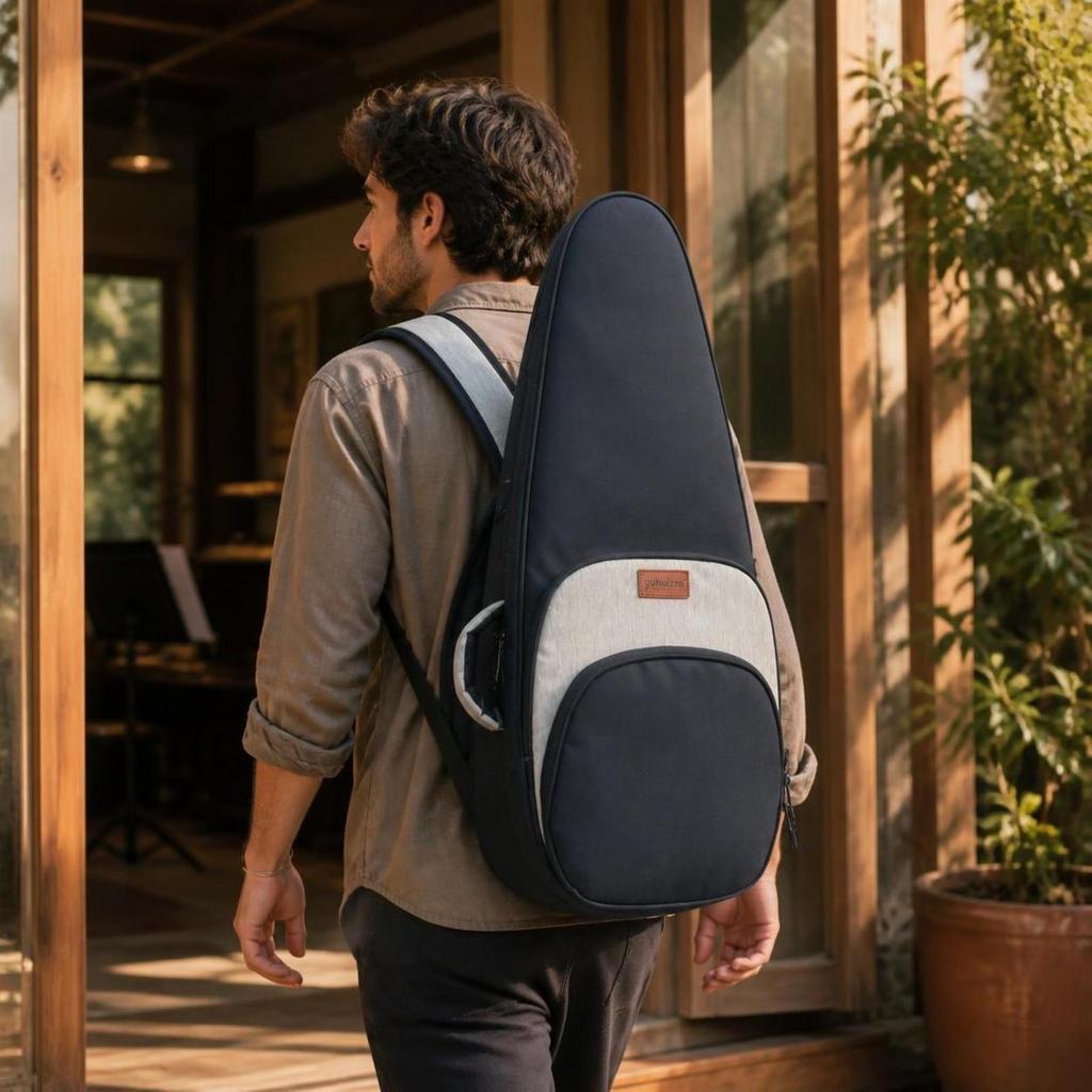 Instrument Backpack Shockproof Bag with Shoulder Straps Soft