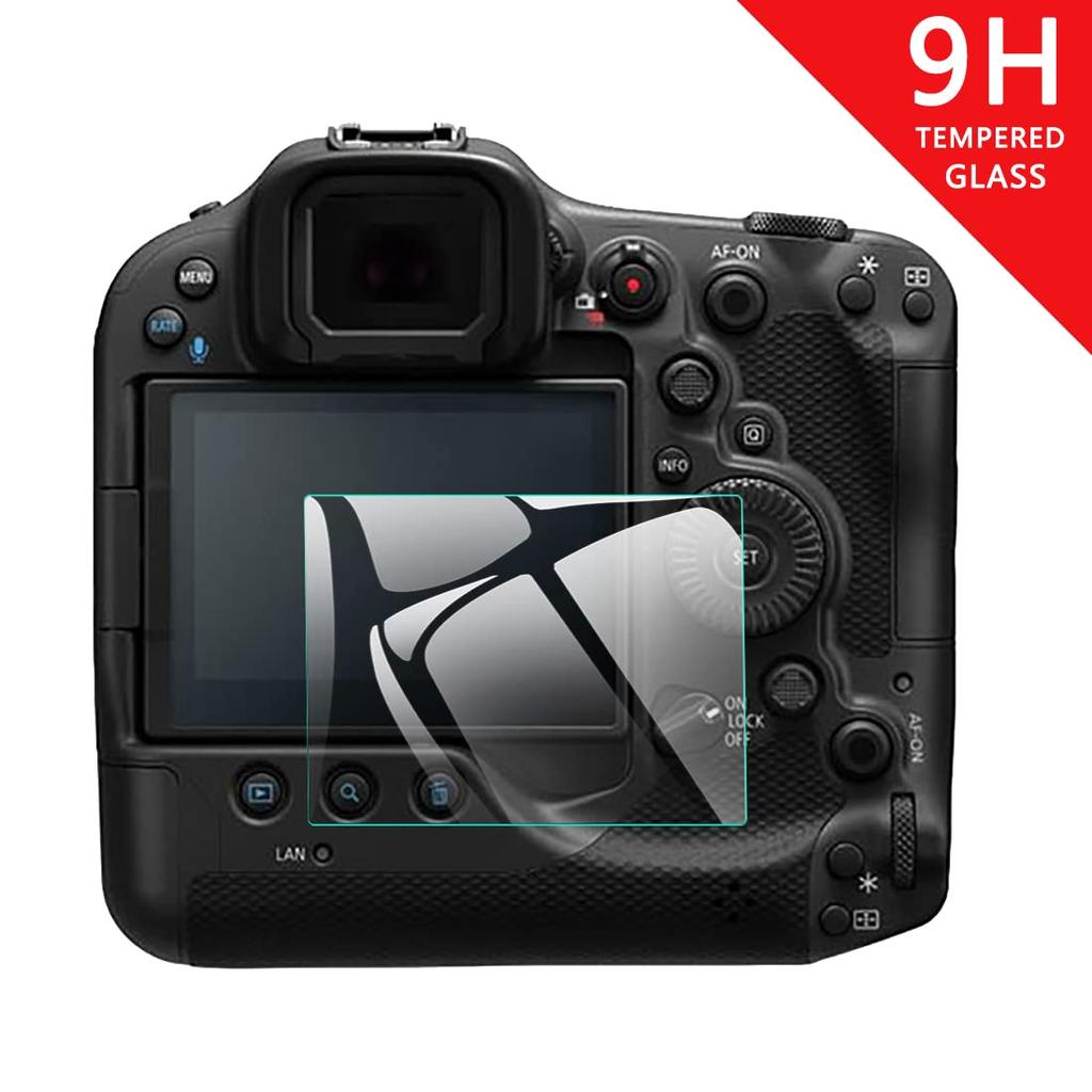 EternalStars Camera Screen Protector with 9H Full for Canon EOS R3 3-Piece Hardness, Coverage,