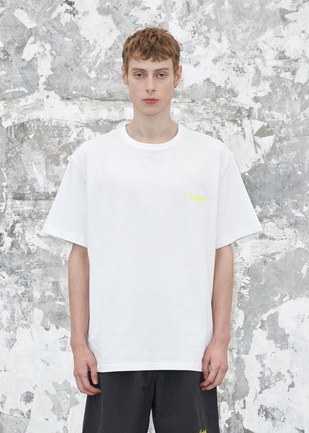Футболка с логотипом Limelight Apparel (Белый/Лаймлайт) Limelight/Xl