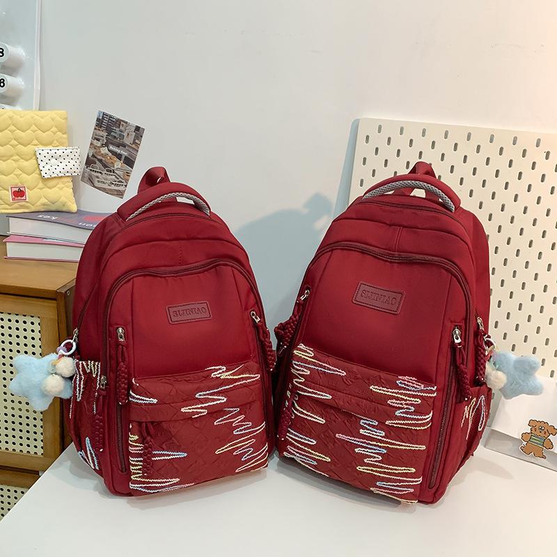 Korean version of the new small fresh and cute large-capacity backpack for junior high and high school students school bag women's ins niche backpack