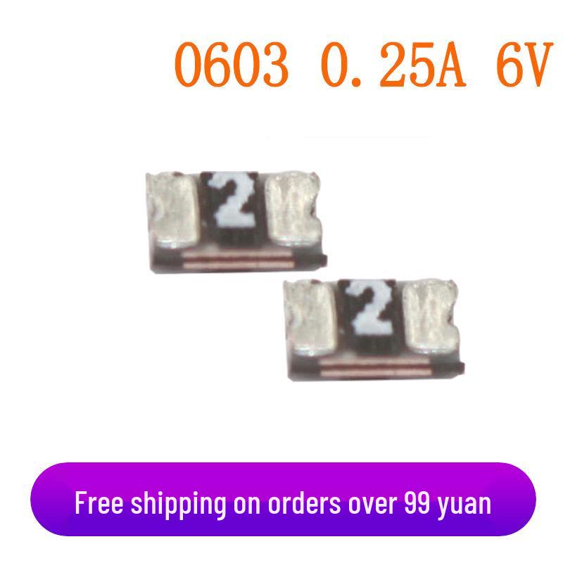 0603 SMD Fuse, 0.25A, 6V, JK-SMD0603-025-6V, Self-Healing, Original Stock