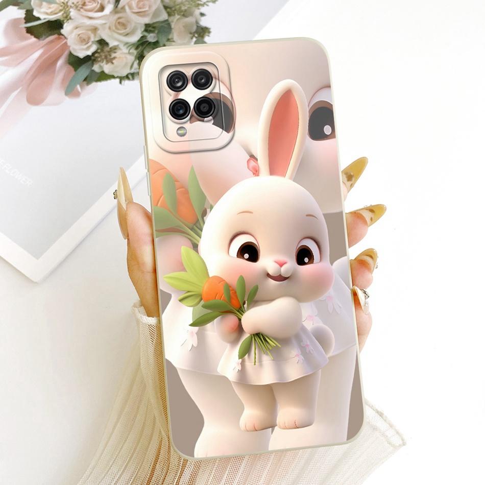 For Samsung Galaxy A12 M12 SM-A125F A127F Cute Cat Flower Butterfly Cartoon Phone Case Shockproof Soft Silicone Cases
