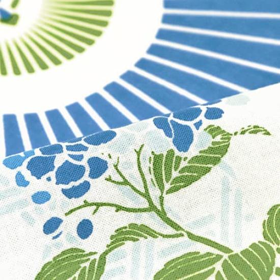 Dyeing Anbo Hand Towel and Light Authentic Made In 35cm X 100cm "Umbrella Hydrangea, Blue" Dyed, 100% Cotton, Tokuoka, Japan,