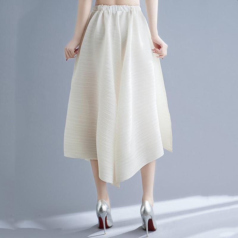 Plus size Vintage høy midje Uformell løs sommer bukser med brede ben for kvinner