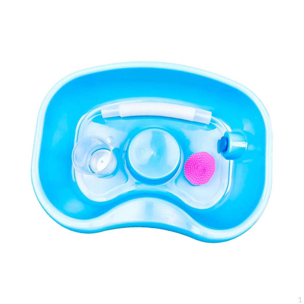 Bedside Shampoo Basin Hair Washing Comfortable Portable with Thicken 150cm Hose Head