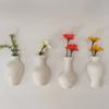 Mini Ceramic Vase Refrigerator Magnet with Artificial Flower Home Office Kitchen Locker Fridge 3D Miniature Flower Vase Magnetic Decoration Ornament