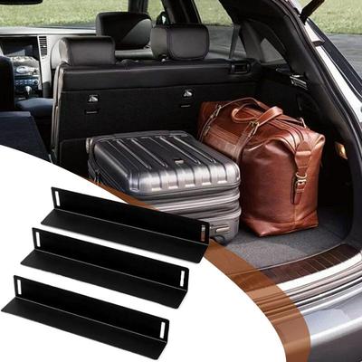 Car Trunk Organizer Multipurpose Car Storage Organizer Blocks Cargo Divider Wool Carpet 3 Piece Blocks For Sedans Vehicles Back