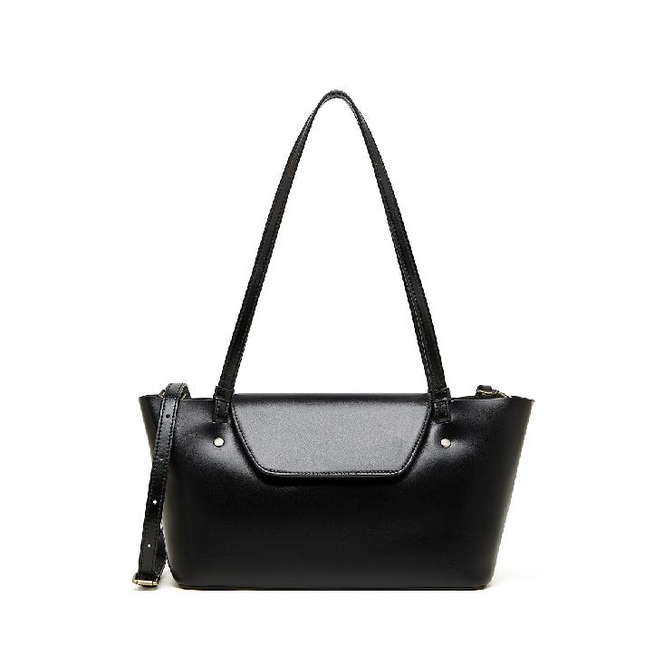 

2025 New Style Elegant Crossbody Bag Large Capacity Underarm Vegetable Tanned Leather Women s Korean Fashion Versatile Shoulder Bag чорний