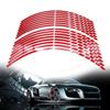 16 Delige Motor Fiets Auto Band Reflecterende Stickers Coole Styling Velg Rand Decoratie Strip Tape Rood Blauw Waterdicht Buitenonderdelen
