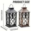 D5 Solar Lantern 1PCS Flickering Flame-less Candle Solar LED Light Garden Hanging Decoration for Courtyard Party Decoration Lamp