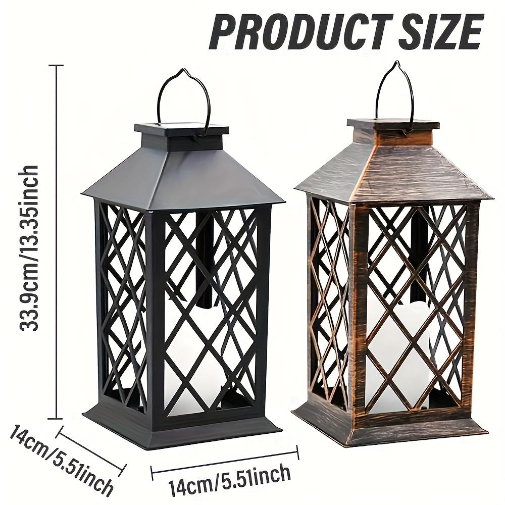 D5 Solar Lantern 1PCS Flickering Flame-less Candle Solar LED Light Garden Hanging Decoration for Courtyard Party Decoration Lamp