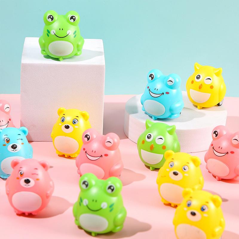 Inertia Cute Mini Frog Owl Animal Shaped Children Toy Car For Kid Entertainment