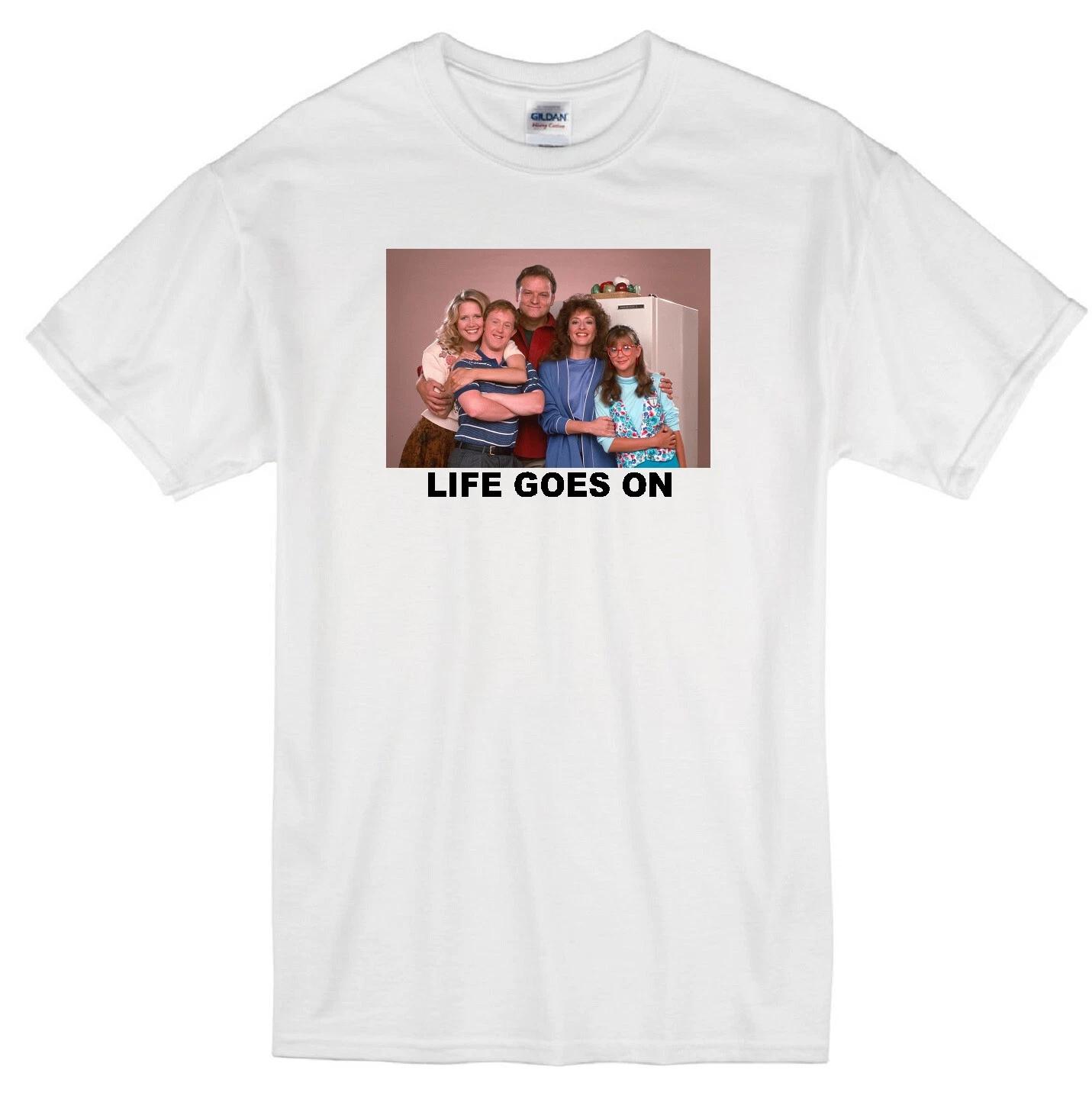 

LIFE GOES ON CORKY THATCHER FAMILY SPECIAL NEEDS CHRIS BURKE TV WHITE T-shirt M
