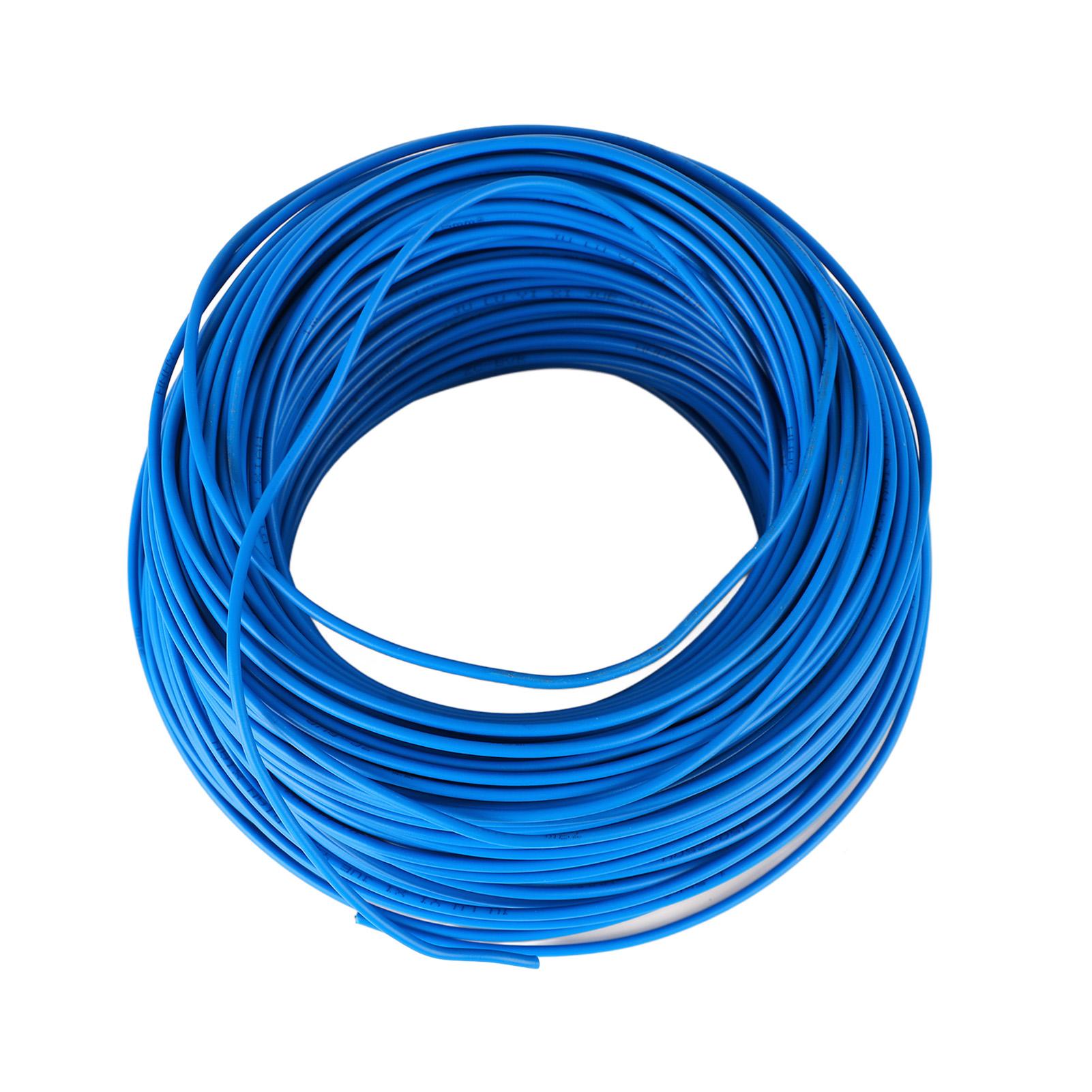 

Blue 100m 328ft Electric Wire Good Electrical Insulation Stable Electric Cable CN Standard 1.5mm²