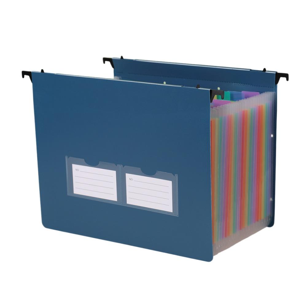 Dustproof Expanding File Folder 7/13/25 Pockets Accordion File Folder  Stationery 7 Pockets синий