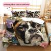 Boxer Pattern Bedding Home Decoration Birthday Gift (1 * Duvet Cover + 2 * Pillowcase, Without Core)