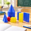 9 Pieces Molded Educational Geometry Model Handson Net Set Foldable Geometric Solids