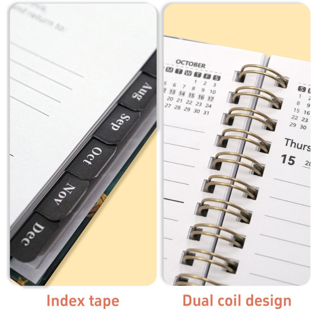 2026-2027 English Schedule Planner, A5 Size, 70 Pages/ 140 Pages, Daily Planner/calendar/notebook