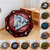 1PC Viking Theme Umbrella Portable Folding Umbrella Iron Frame Hole Bone Structure Outdoor Home Umbrella A1