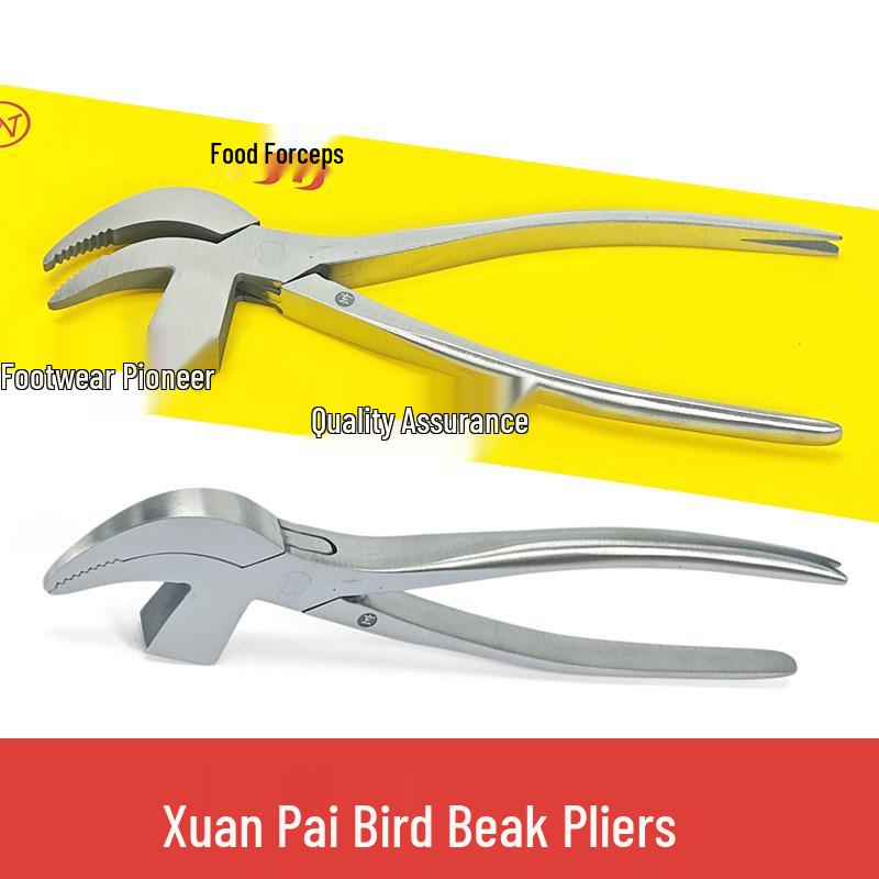 

Xuanpai Stainless Steel Shoe Repair Bird Beak & Bent Nose Pliers Set