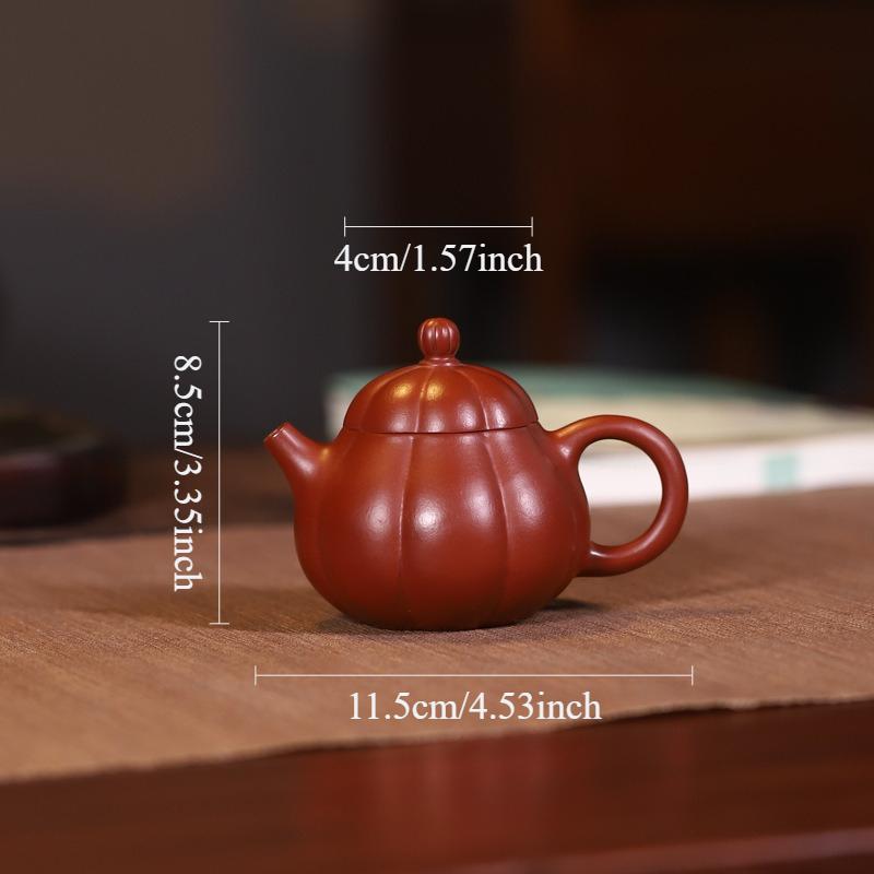 

160ml Dahongpao Teapot Zhu Ni Small Capacity Household Tea Pot Chinese Yixing Purple Clay Teapot Wendan Teapot Kung Fu Tea Set
