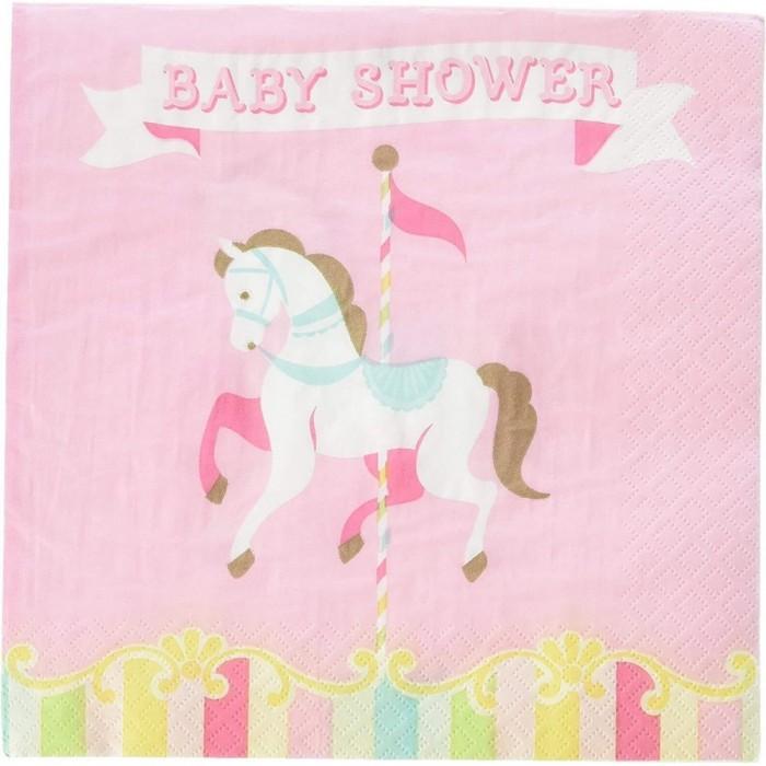 Creative Party Carousel Baby Shower Disposable Napkins