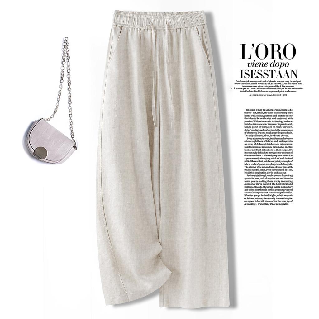 Fashion loose casual drape wide-leg pants women's 1116 summer thin high-waisted thin versatile breathable straight-leg pants
