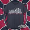 St. Louis Fußball Größte Aller Zeiten Team Legenden, St. Louis City Skyline Shirt und Kinder T-Shirt