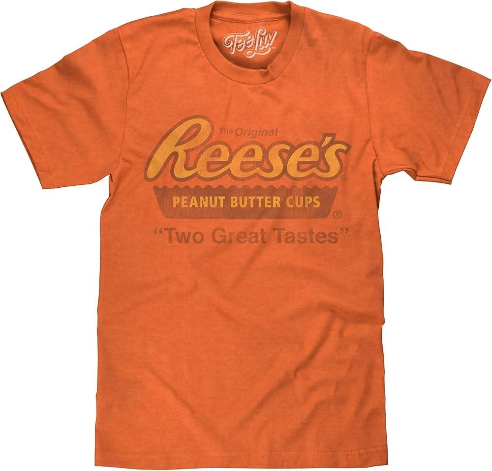 

Men#039;s Reese#039;s Peanut Butter Cup Shirt Two Great Tastes Candy Shirt Unisex T-Shirt L