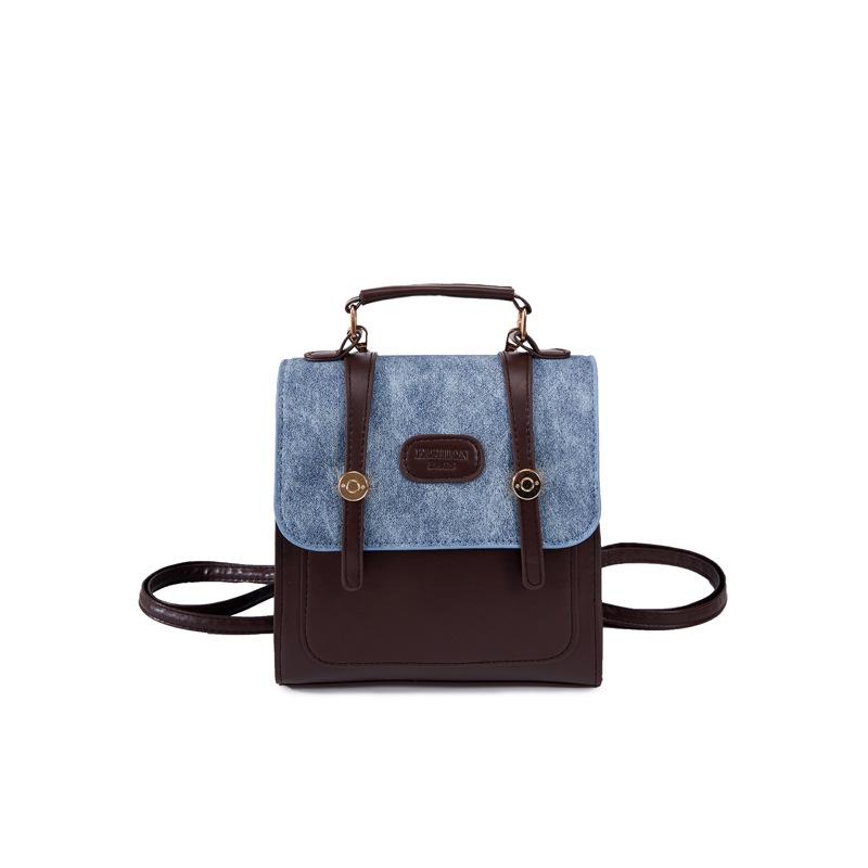 New trendy backpack high texture commuter college backpack versatile shoulder messenger bag