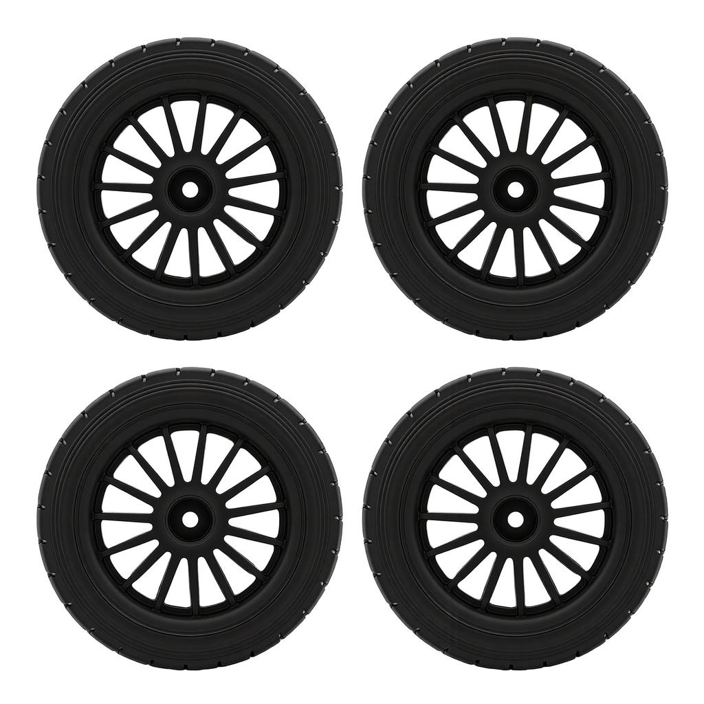 4pcs 80mm RC Tires All Terrain RC Crawler Wheels Tires Set Upgrade Parts Anti Slip Easy To Install