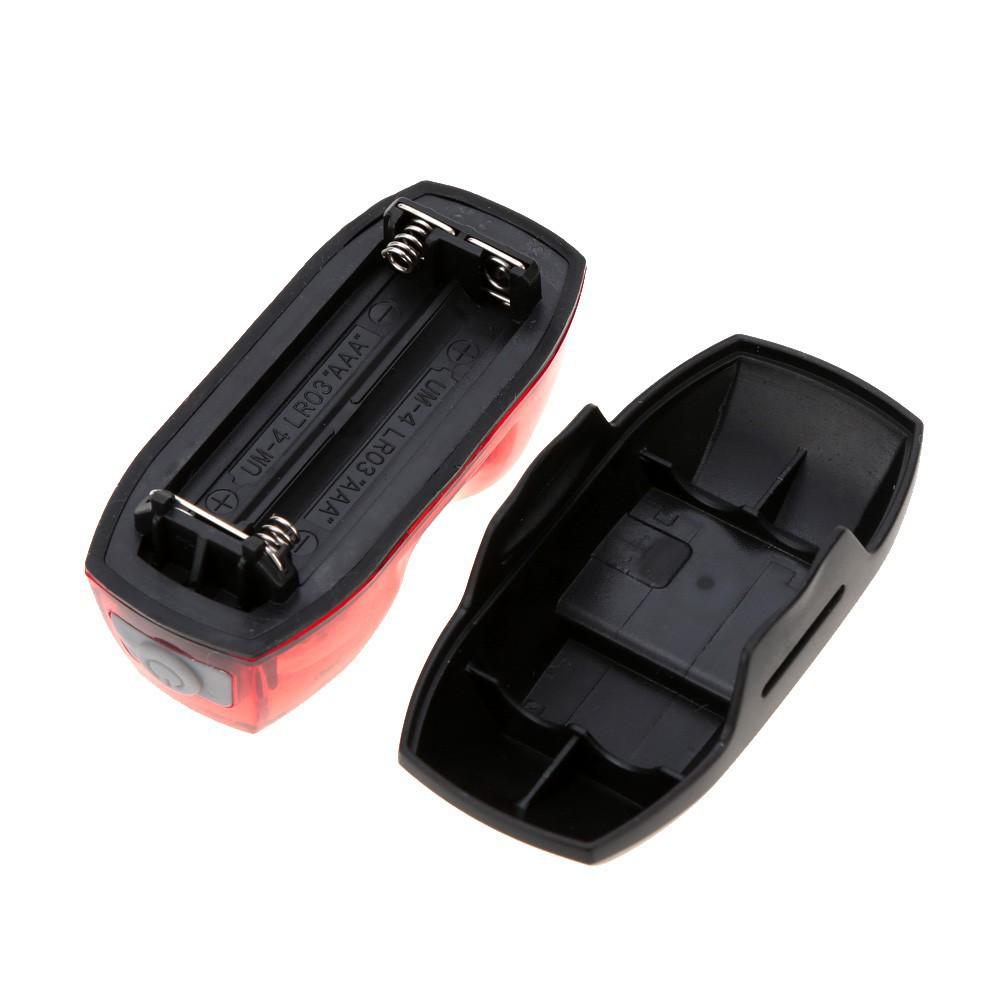 Red Bicycle Tail Light - Warning Light Accessory for Mountain & Electric Bikes (Horizontal & Vertical Options)