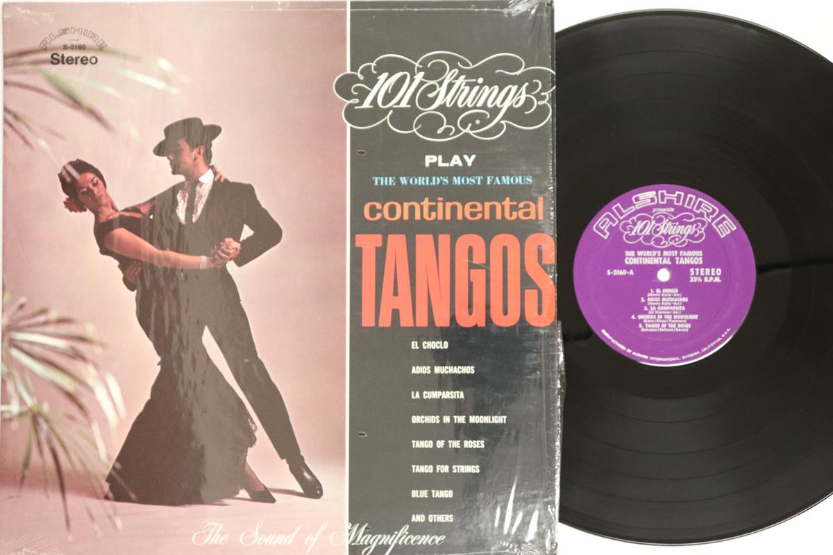 

LP Record 101 STRINGS Worlds Most Famous Continental Tan S5160 ALSHIRE 1969 US Latin Used