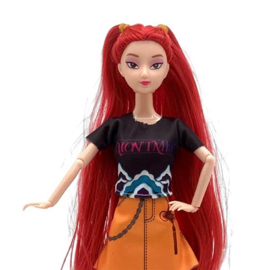 1/3Pcs 11-Inch Kpop Hunter Girl Doll Animated Movie Inspired Movable Joints Girl Action Figure Collectible Toy Decoration Ornament Fans Gift