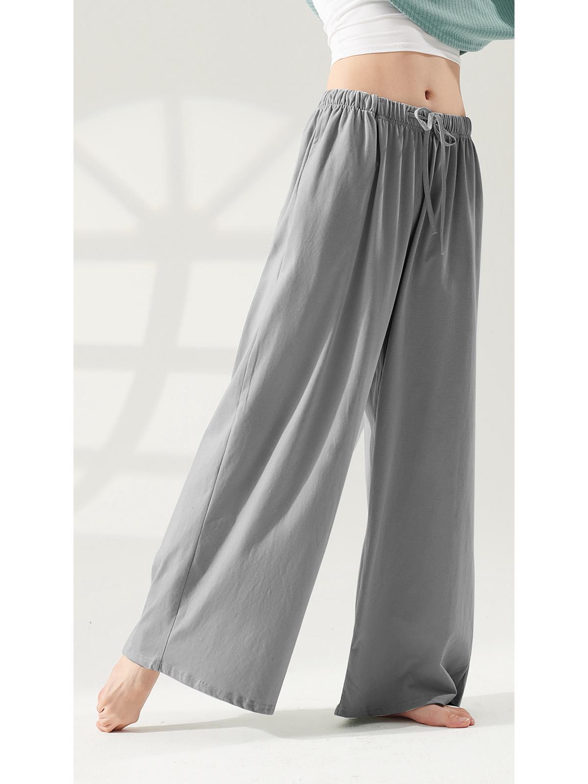 

Женские брюки с широкими штанинами для классического танца - одежда для йоги и практики к экзамену по искусству Large темно-серого