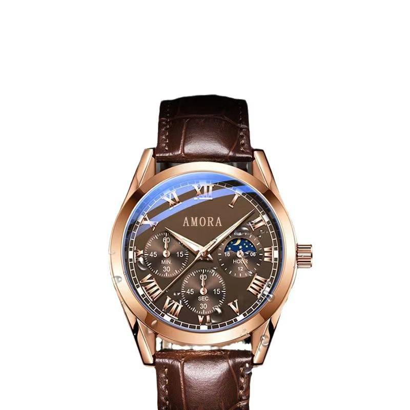 2024 Model Luminous Waterproof Men's Fashion Watch, Fully Automatic Movement, Korean Style Non-Mechanical.