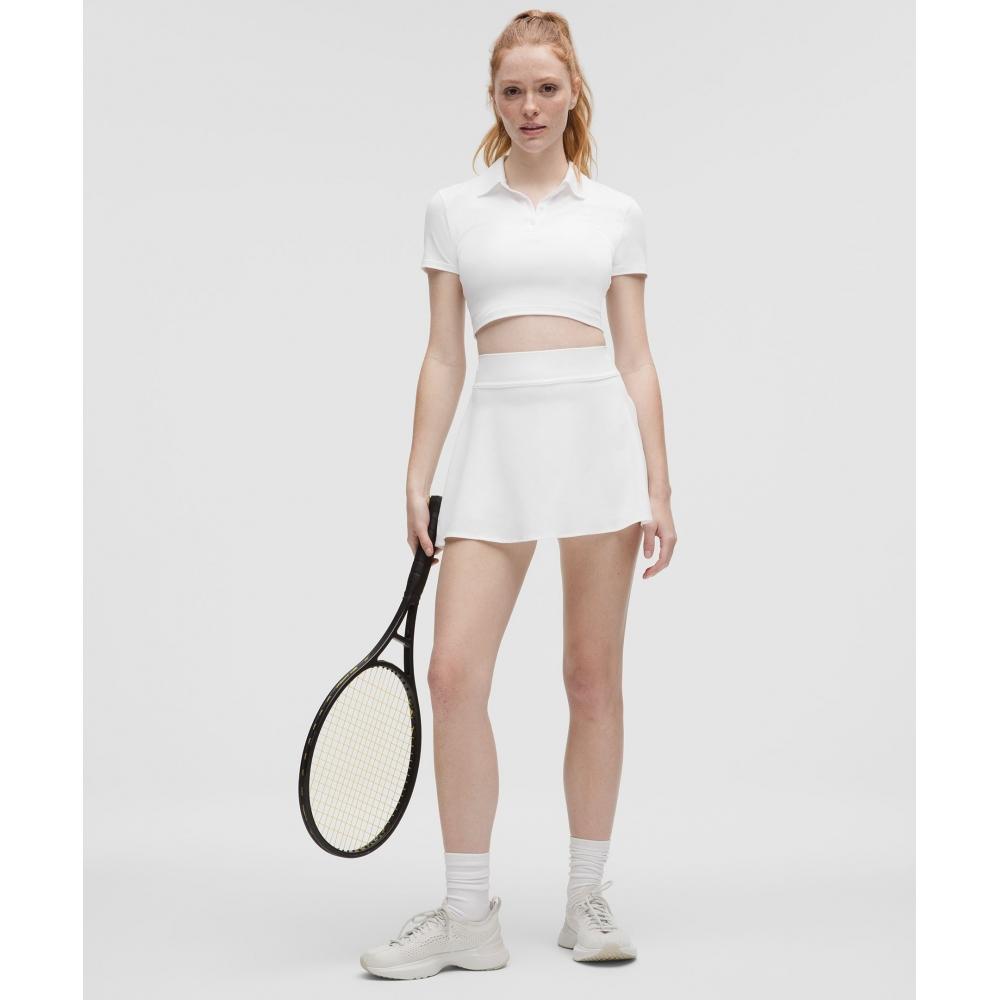 Lullulemon Lightweight High-Rise Tennis Skirt Wht