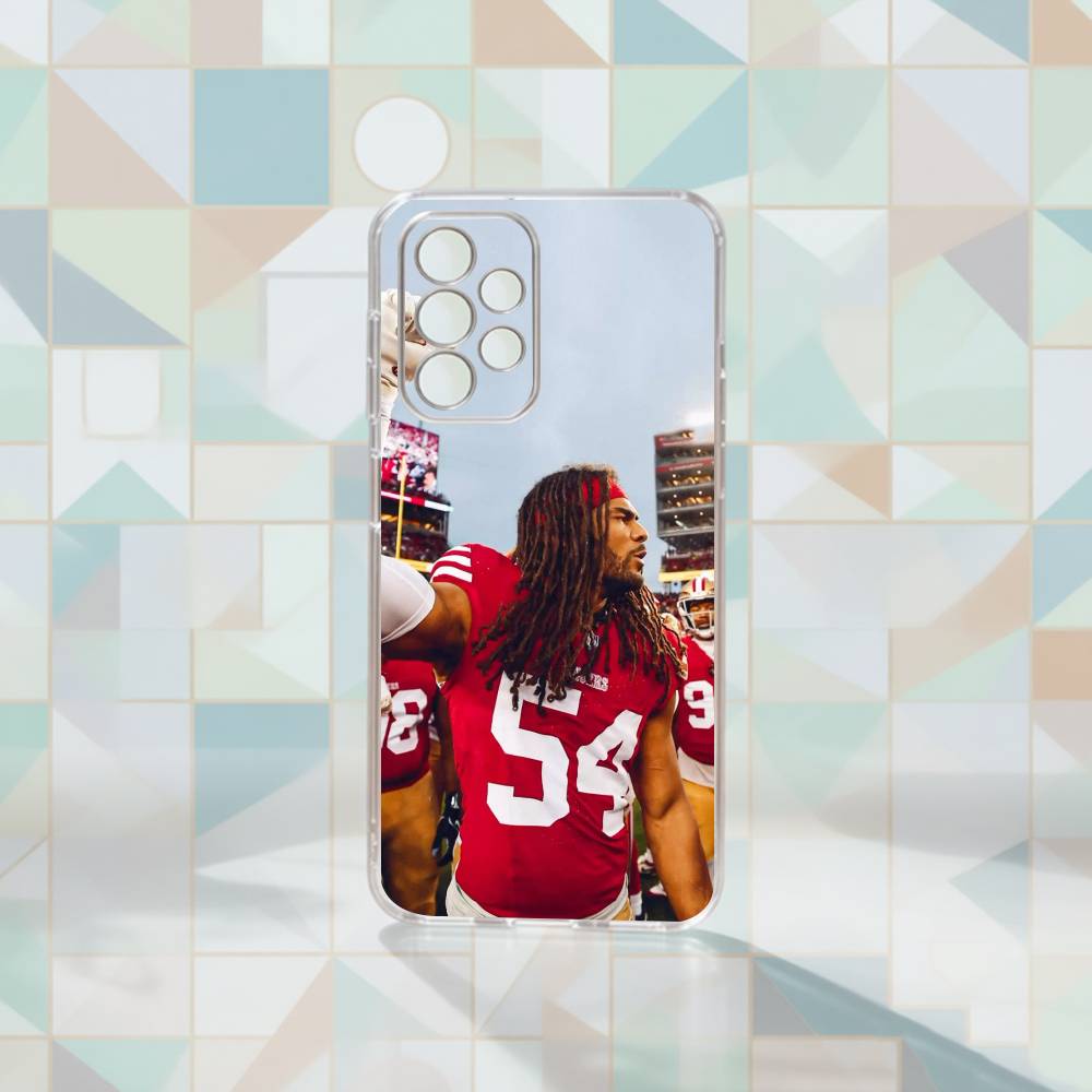 Fred Warner Phone Case For Samsung S25,S24,S21,S22,S23,S30,Ultra,S20,Plus,Fe Transparent Cover