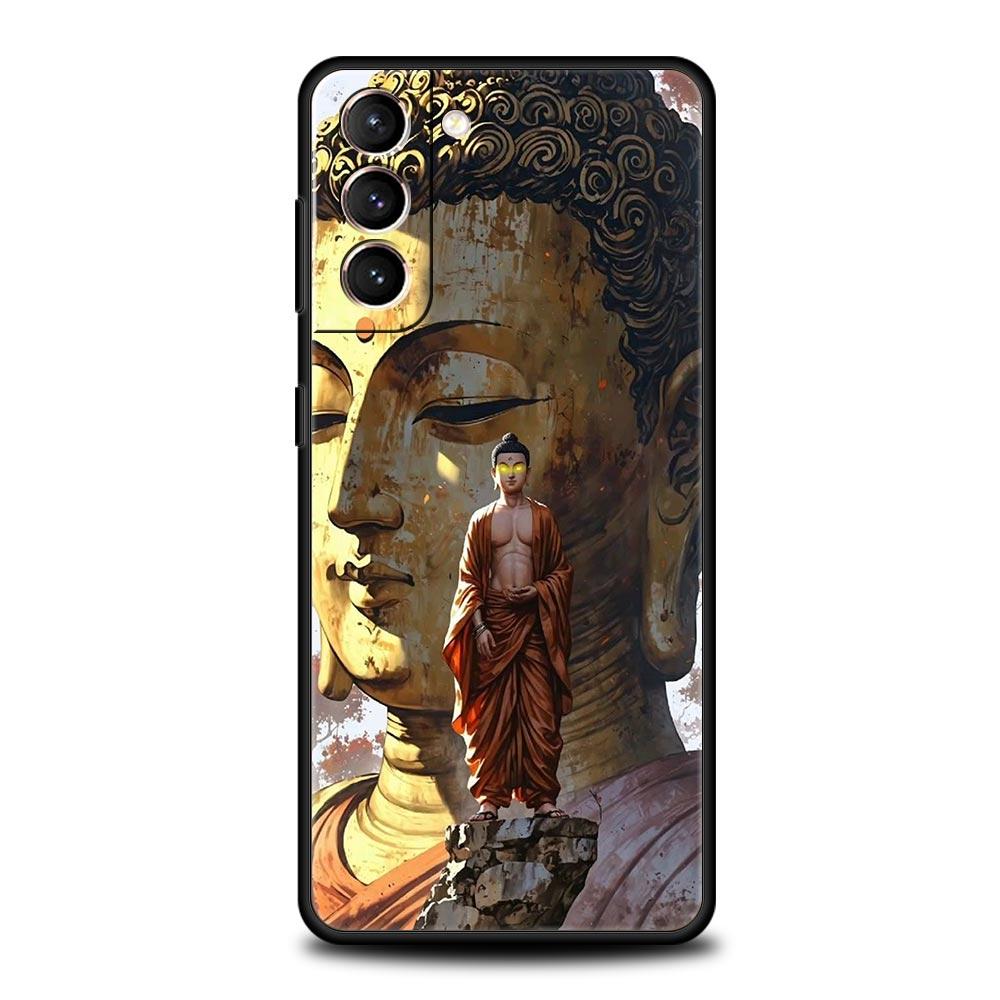 Lord Shiva Hindu God Buddha India Phone Case For Samsung Galaxy S25 S24 S23 S22 S20 Ultra S21 FE 5G S10 Plus S10E Soft TPU Cover