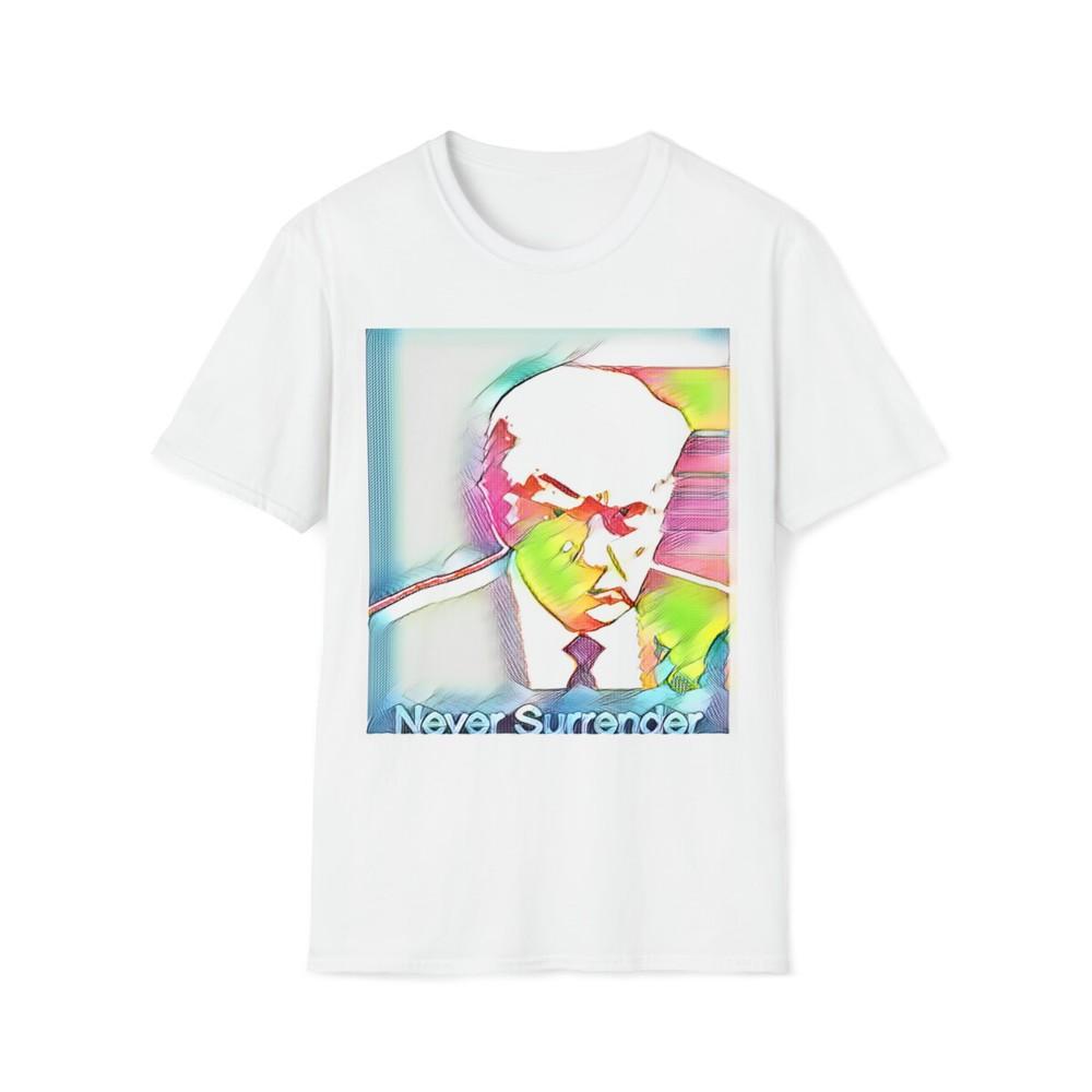 

Soft Cotton T-Shirt. Trump mugshot Digital Painting MAGA 2024 XL